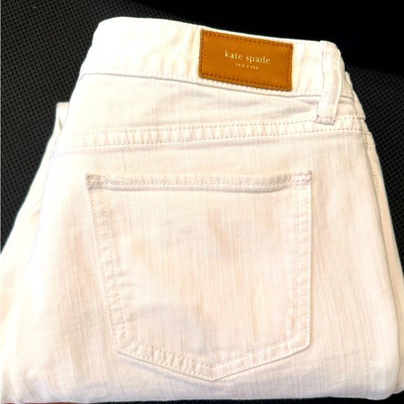 Kate Spade Fresh White Denim Stretch Capri New Size 30 Brooke Street - Picture 2 of 7